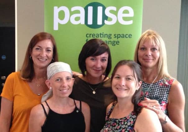 The Pause West Sussex team with (centre) Kelly Wilkes, Practice Lead SUS-181114-111252001