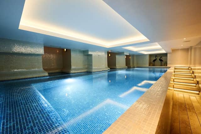 The pristine pool at the HarSPA at the Harbour Hotel Brighton