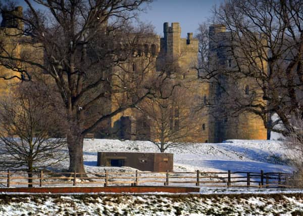 Bodiam Castle during the winter