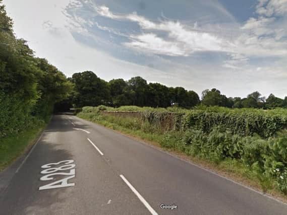 The A283 between Petworth and Pulborough. Photo courtesy of Google.