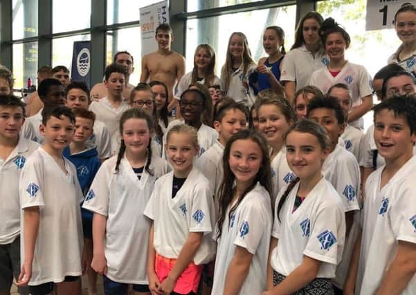 Many of the Hastings Seagull Swimming Club squad at the Sussex Winter Competition