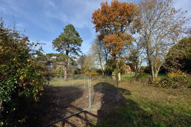 The site earmarked for the housing