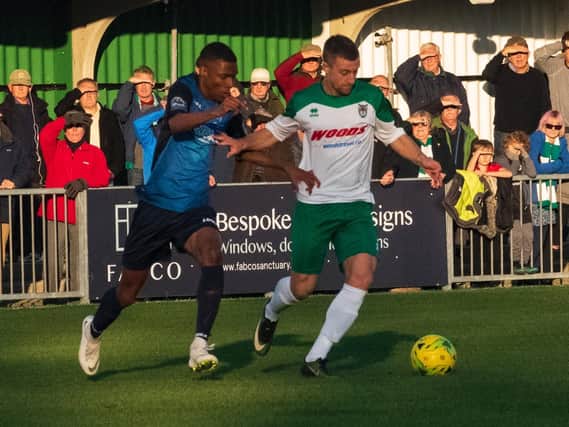 Bognor on the attack against Wingate and Finchley / Picture by Tommy McMillan