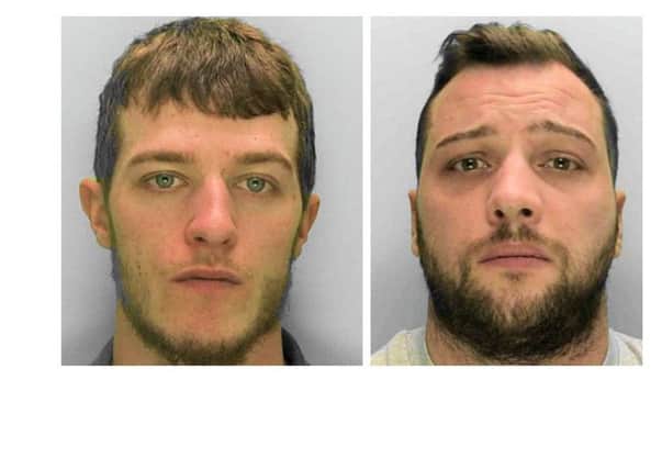 James Russell (right) and Martyn Perry. Photo: Sussex Police