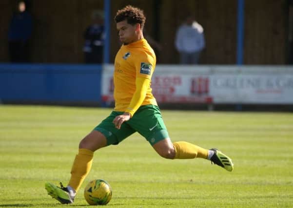 Horsham and Montserrat defender Joey Taylor. Picture by John Lines
