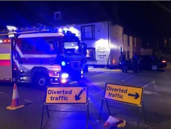 Police and fire services were called to the scene. Picture: PC Van Der Wee/Sussex Police