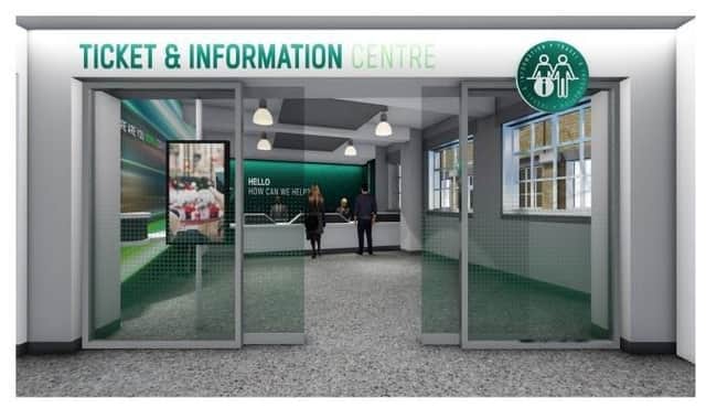 An artist's impression of the new ticket office in Eastbourne station