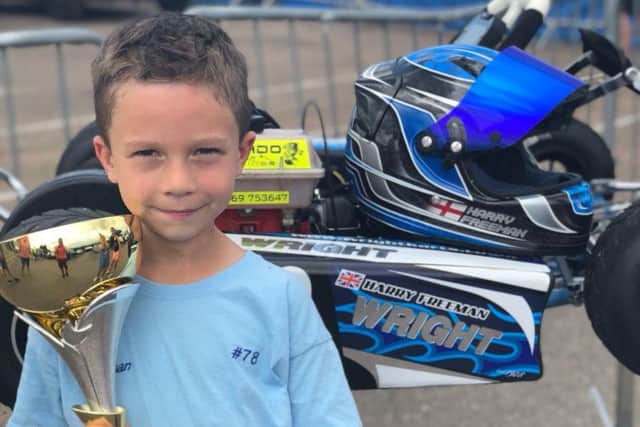 Karting star Harry becomes Kent Kart Champion aged seven