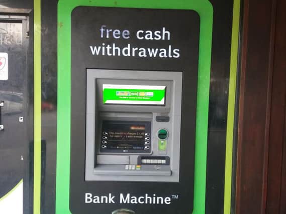 Cash machine outside Chichester Station