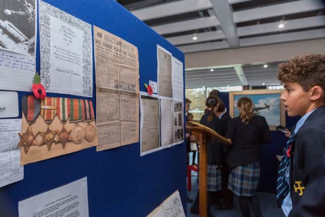 A pupil admiring the display