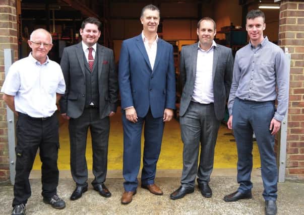 Focus SB employees in summer of 2016. Chris Turner (General Manager - Production), Steve Moss (Sales and Marketing Manager), Gary Stevens (Managing Director), Duncan Ray (Supply Chain and NPI Manager) & Andrew Lanworn (Finance Manager and Company Secretary)