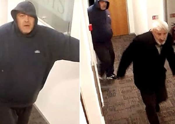 Police are looking to speak to these men in connection with the break-in