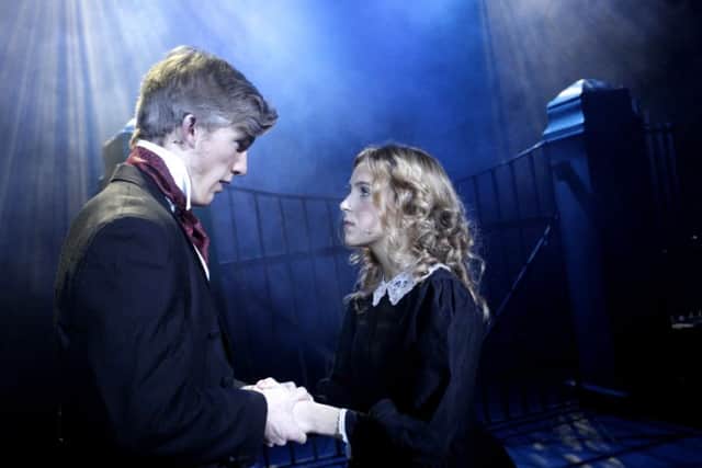 Alexander Emery as Jean Valjean and Ellie Rayward as Cosette. Stephen Candy Photography