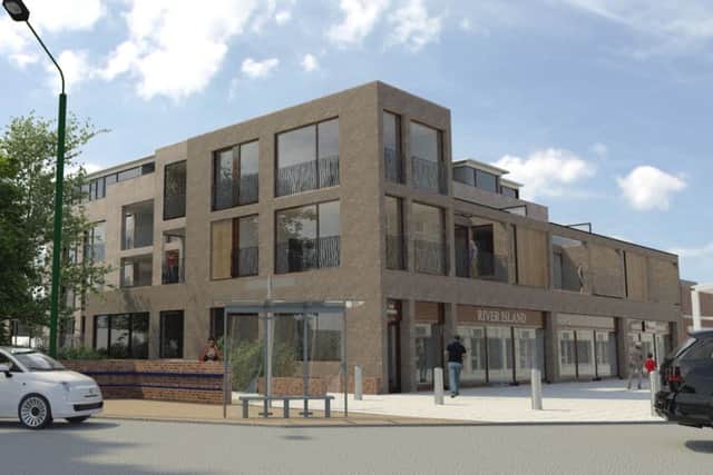 Approved development to replace the Imperial Pub, in Crawley. Image: appleby-architects.com