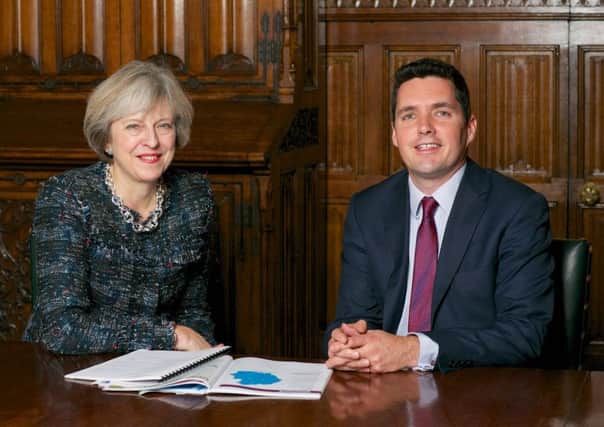 MP Huw Merriman with Prime Minister Theresa May SUS-181122-103453001