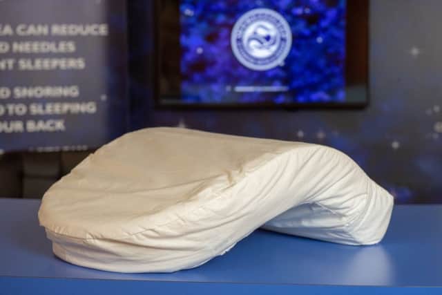 The pillow which stops you snoring SWNS