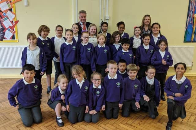 Whytemead Primary School welcomed Tim Loughton to meet the school's eco warriors and learn about how they are helping the environment