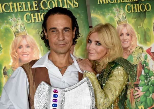 Photocall for Jack and the Beanstalk with Michelle Collins and Chico at the White Rock Theatre. SUS-181126-114420001