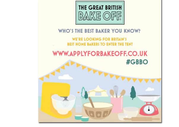 Chance to apply for Bake Off
