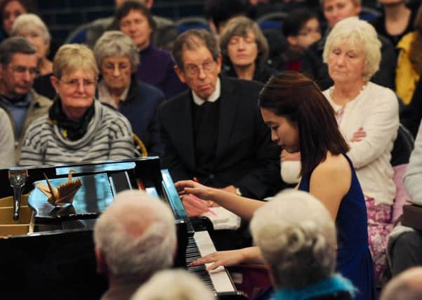 Rhythmie Wong in action at the International Interview Concert in Worthing. Picture: Stephen Goodger