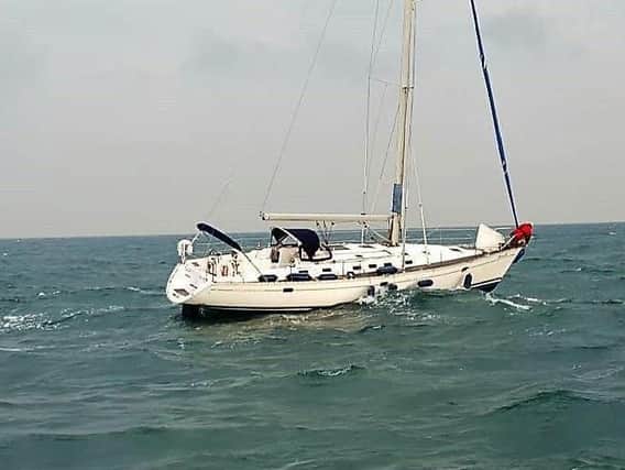 45ft yacht Giverny2. Picture courtesy of Selsey Lifeboat Station