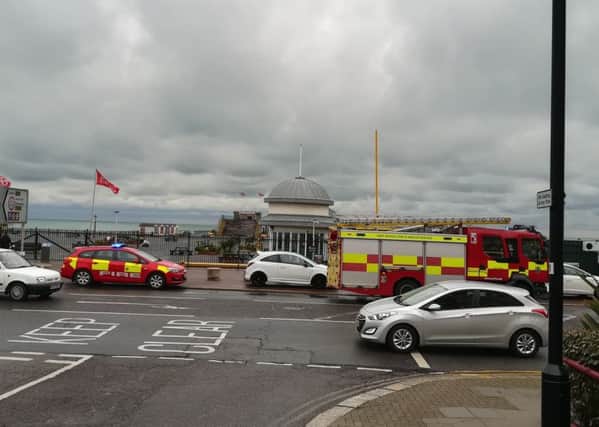 Hastings Pier has remained closed since a fire on Saturday morning
