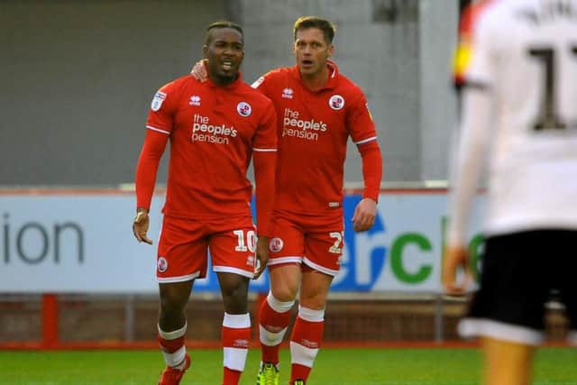 Dominic Poleon (left) with Dannie Bulman. Picture by Steve Robards