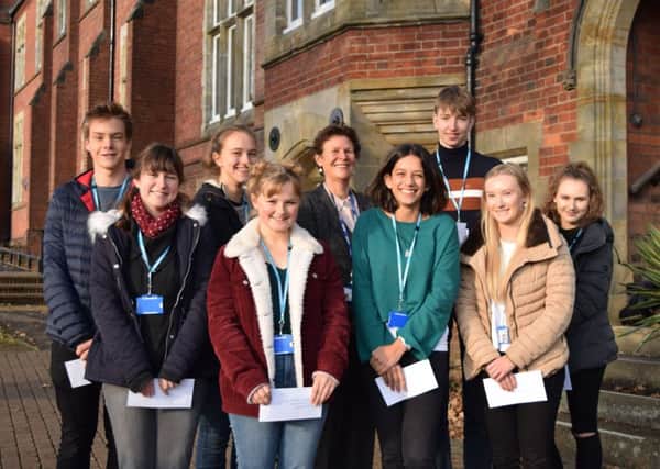 Nine first year students from Horsham and Mid Sussex were awarded bursaries. Photo by Lucy Beak