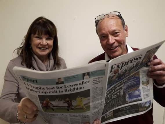Sussex Express reporters Susan King and Rupert Taylor