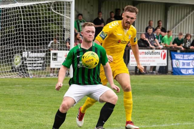 Ben Pope opened the scoring for Burgess Hill Town. Picture by Chris Neal