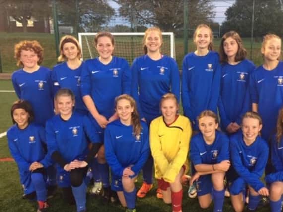 Warden Park girls U13s. Picture courtesy of James Gentry.