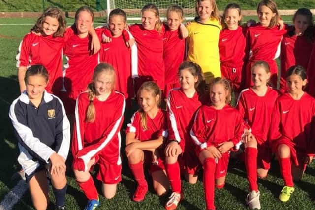Warden Park Girls U12s. Picture by James Gentry