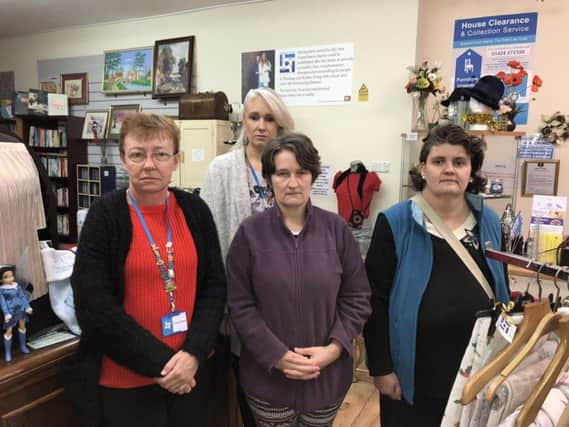 Volunteers at the charity shop were shocked and saddened by the break-ins
