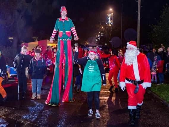 A stilt walking Elf will be on hand to keep the children entertained.