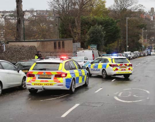 Preston Drove was closed after the collision this morning