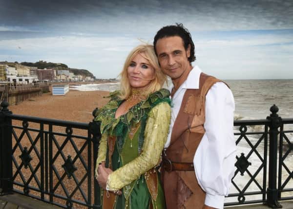 Jack and the Beanstalk with Michelle Collins and Chico at the White Rock Theatre. SUS-180412-084457001
