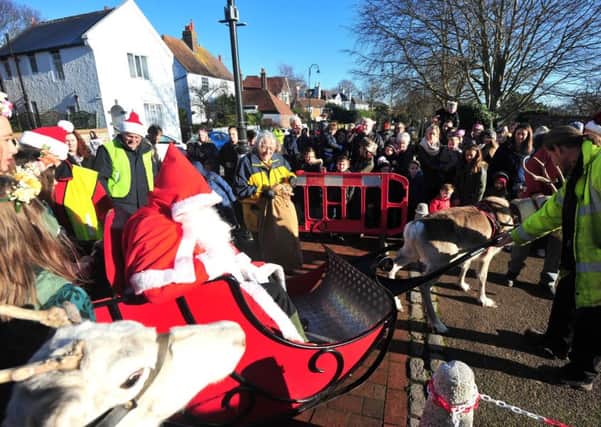 6/12/14- Bexhill Old Town Christmas Festival and the arrival of Santa. SUS-140612-180827001