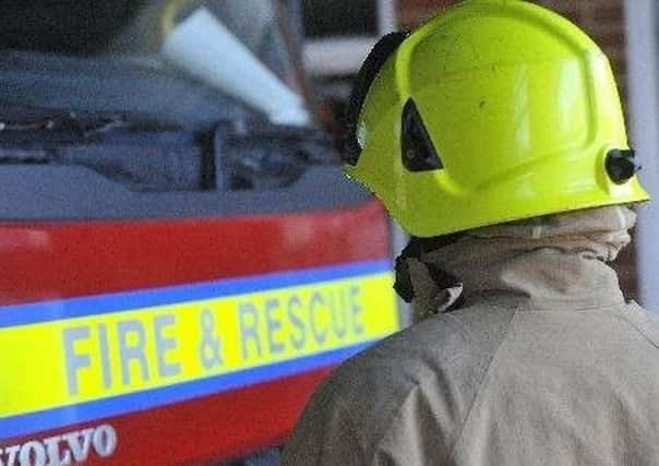Six fire engines were sent to the fire at a derelict block of flats in Burgess Hill