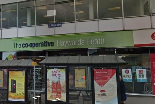 The empty Co-op unit in Haywards Heath where Post Office services are currently being offered. Picture: Google Street View