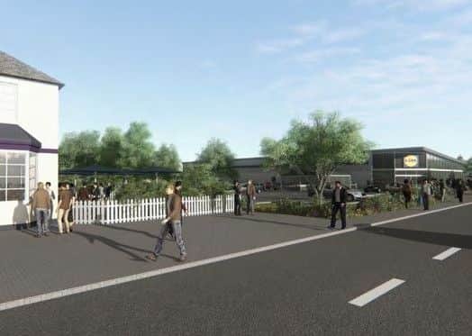 An artists impression of the new Lidl store in Burgess Hill (photo from planning application's design and access statement)