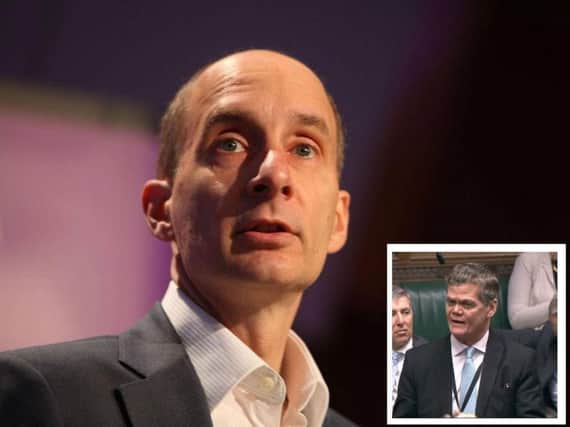 Lord Andrew Adonis (photo from Twitter) and inset Stephen Lloyd MP