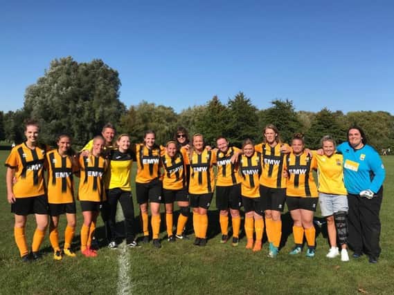 AFC Littlehampton Ladies line-up at the start of the season