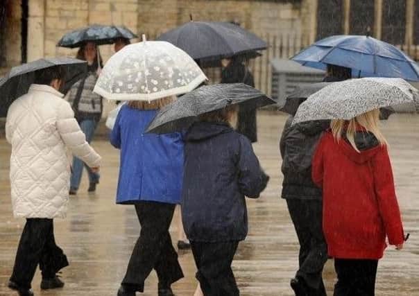 Heavy rain is forecast for the weekend