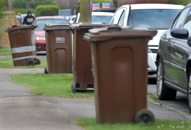Garden waste bins in Western Road, Hailsham (Photo by Jon Rigby)