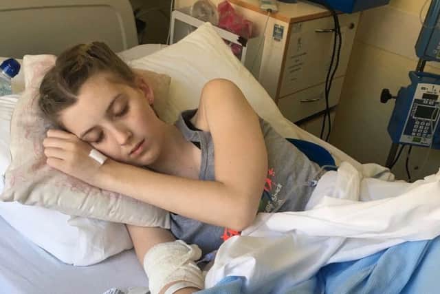Amelia Grace spent three weeks in hospital in the summer
