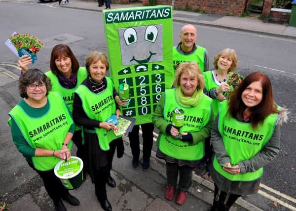Horsham and Crawley Samaritans out raising awareness and funds. Pic Steve Robards SR1831156