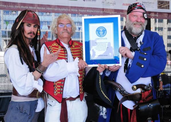 Hastings won the world record for the most number of pirates in one place in 2012. Picture by Tony Coombes Photography