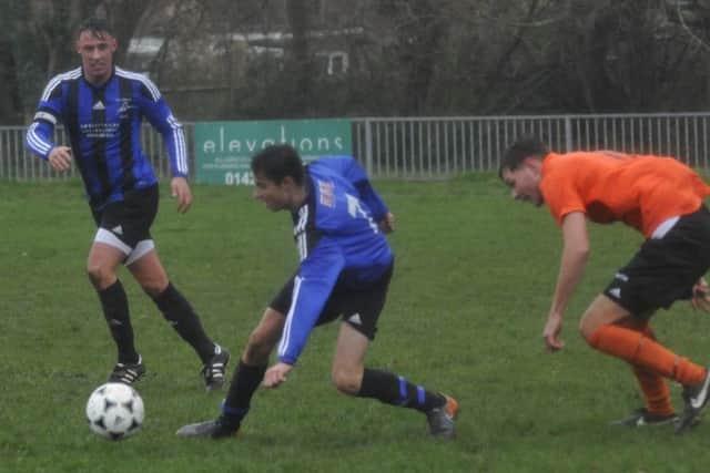 Hollington United II in possession against The JC Tackleway