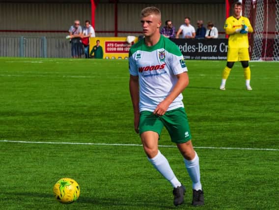 Tommy Block in Bognor action earlier this season / Picture by Tommy McMillan