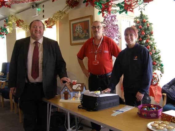 Crawley council contractors Mears and Mitie visited Carey House in West Green to safety test Christmas lights and electrical decorations